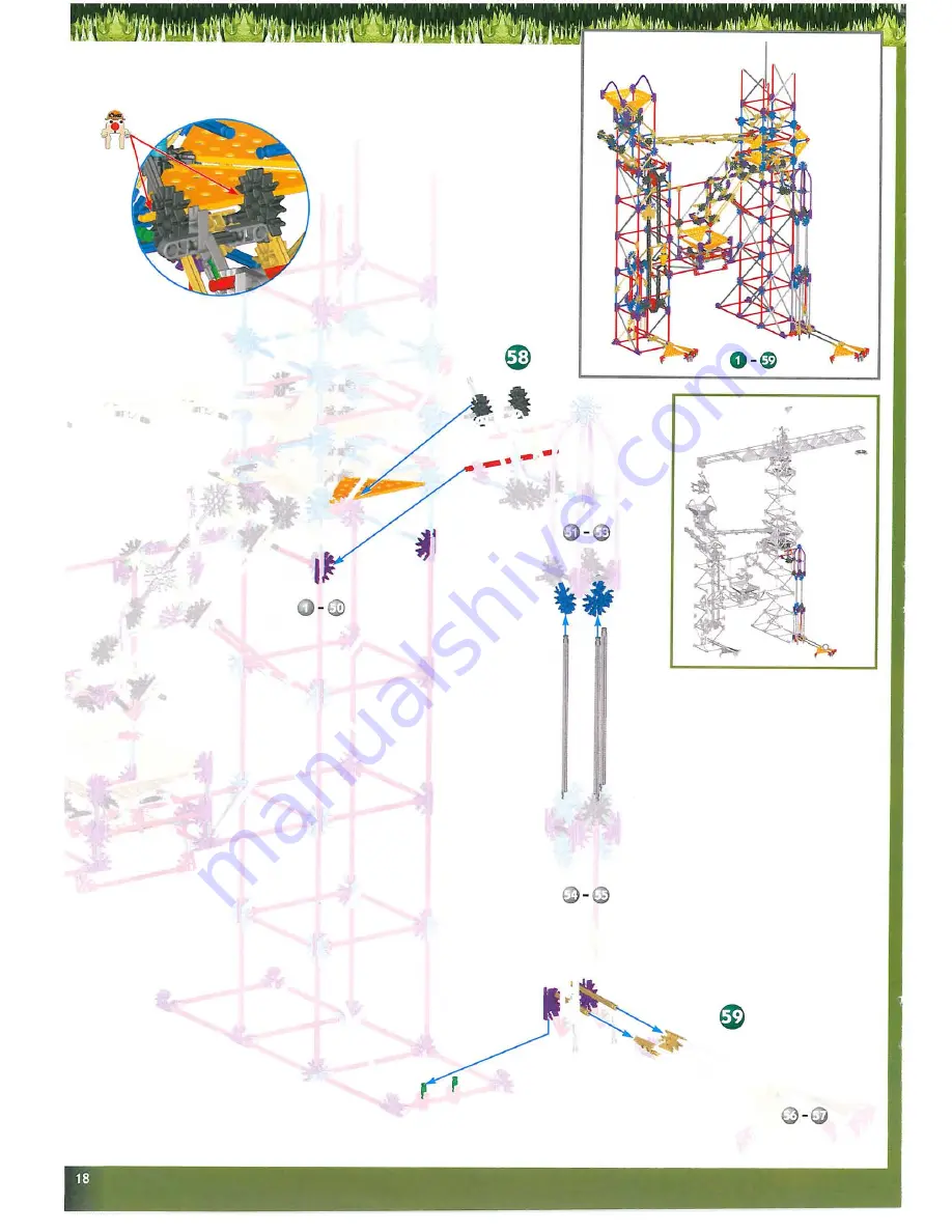 K'Nex Power Tower Crane 63149 Instruction Book Download Page 20