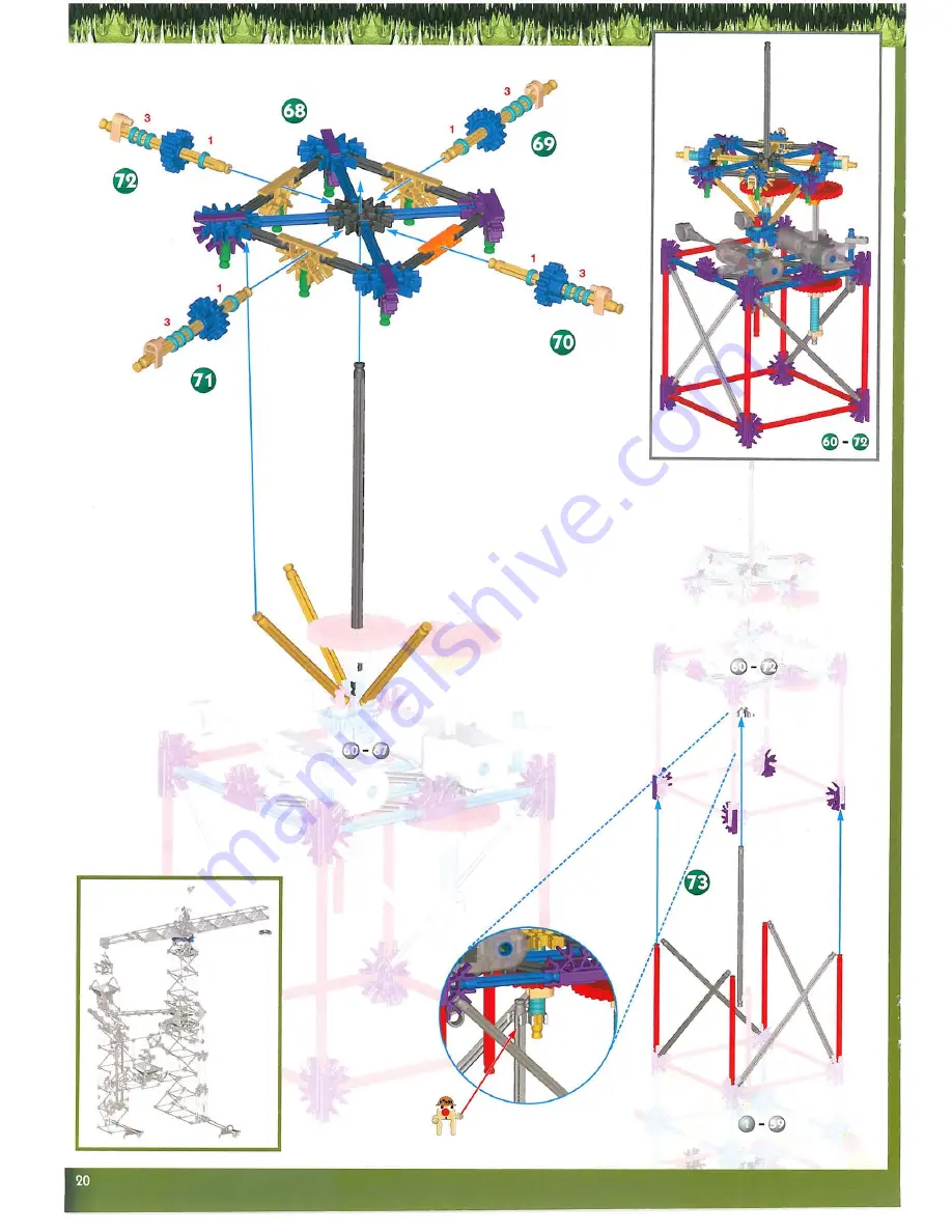 K'Nex Power Tower Crane 63149 Instruction Book Download Page 22