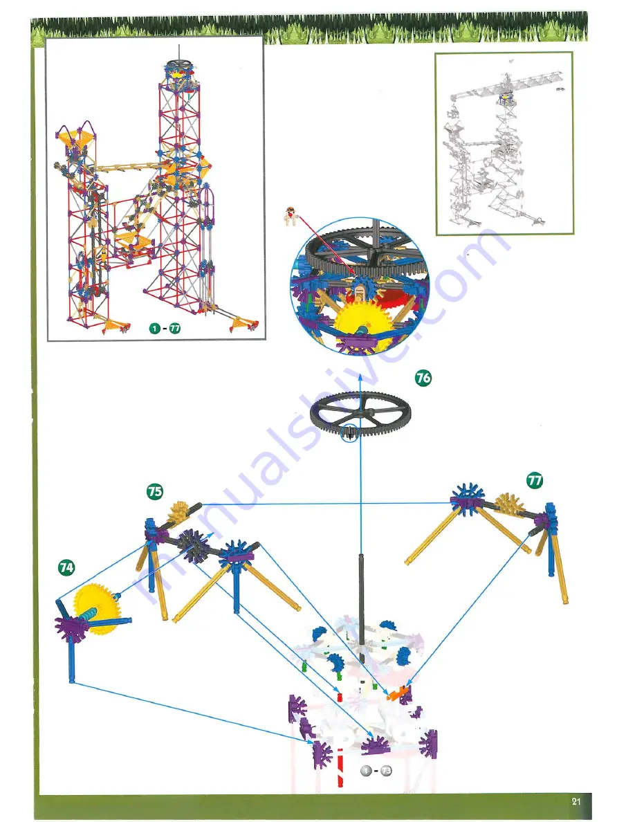 K'Nex Power Tower Crane 63149 Скачать руководство пользователя страница 23