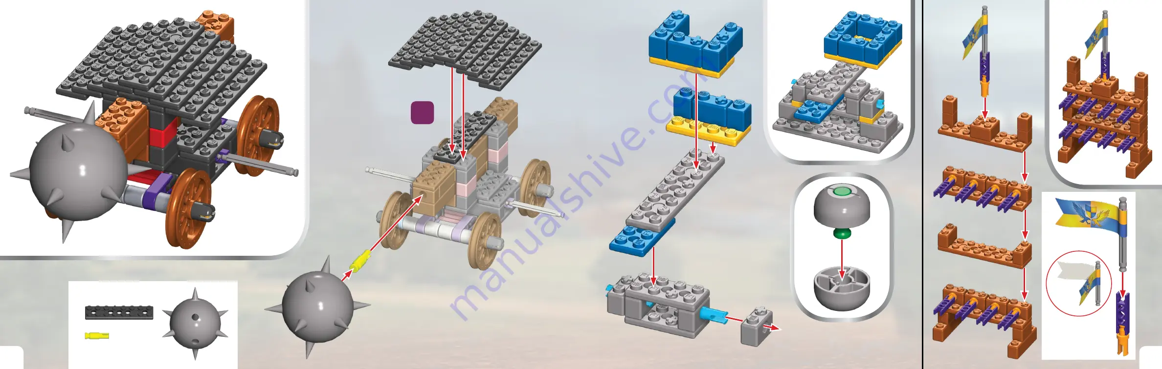 K'Nex True Legends Fortress Siege Manual Download Page 15