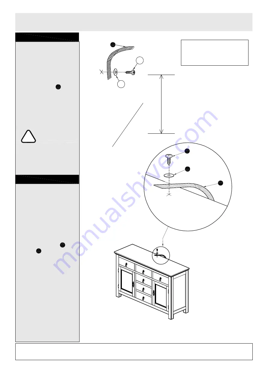 Knightsbridge Large Sideboard 227/7013 Assembly Instructions Download Page 5