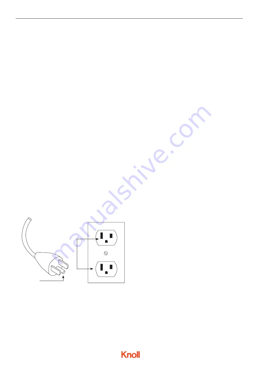 Knoll k. base Installation Instructions Manual Download Page 1