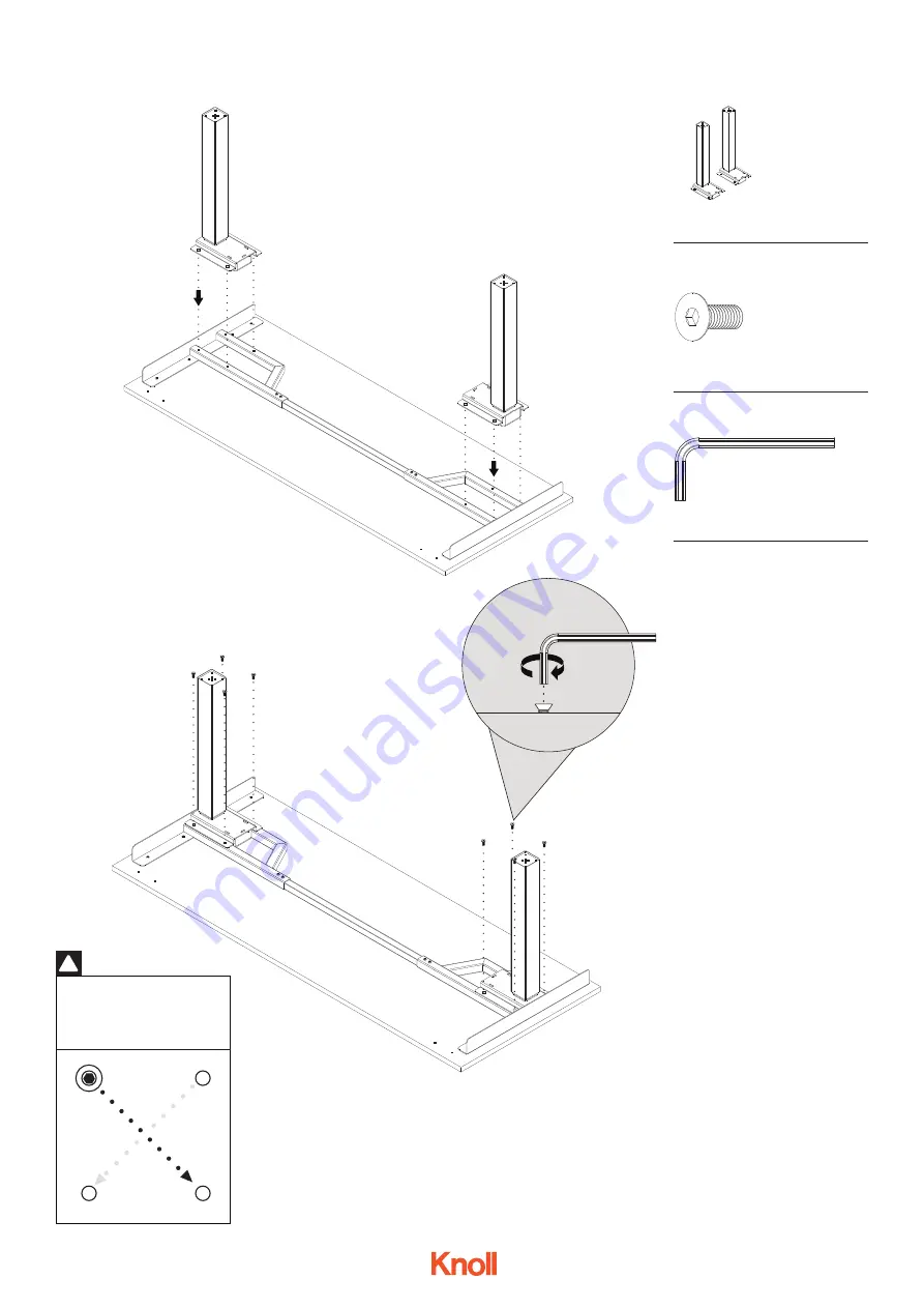 Knoll k. base Installation Instructions Manual Download Page 3