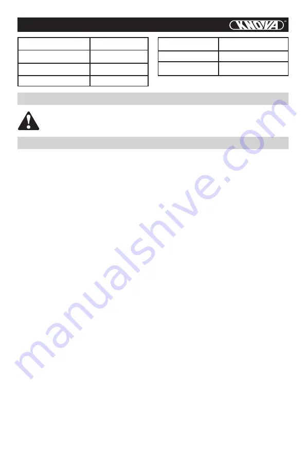 KNOVA KN IW-1010 Manual Download Page 2