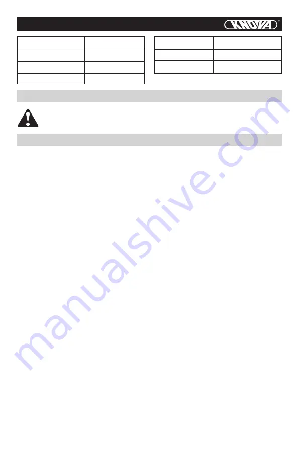 KNOVA KN IW-1010 Manual Download Page 6