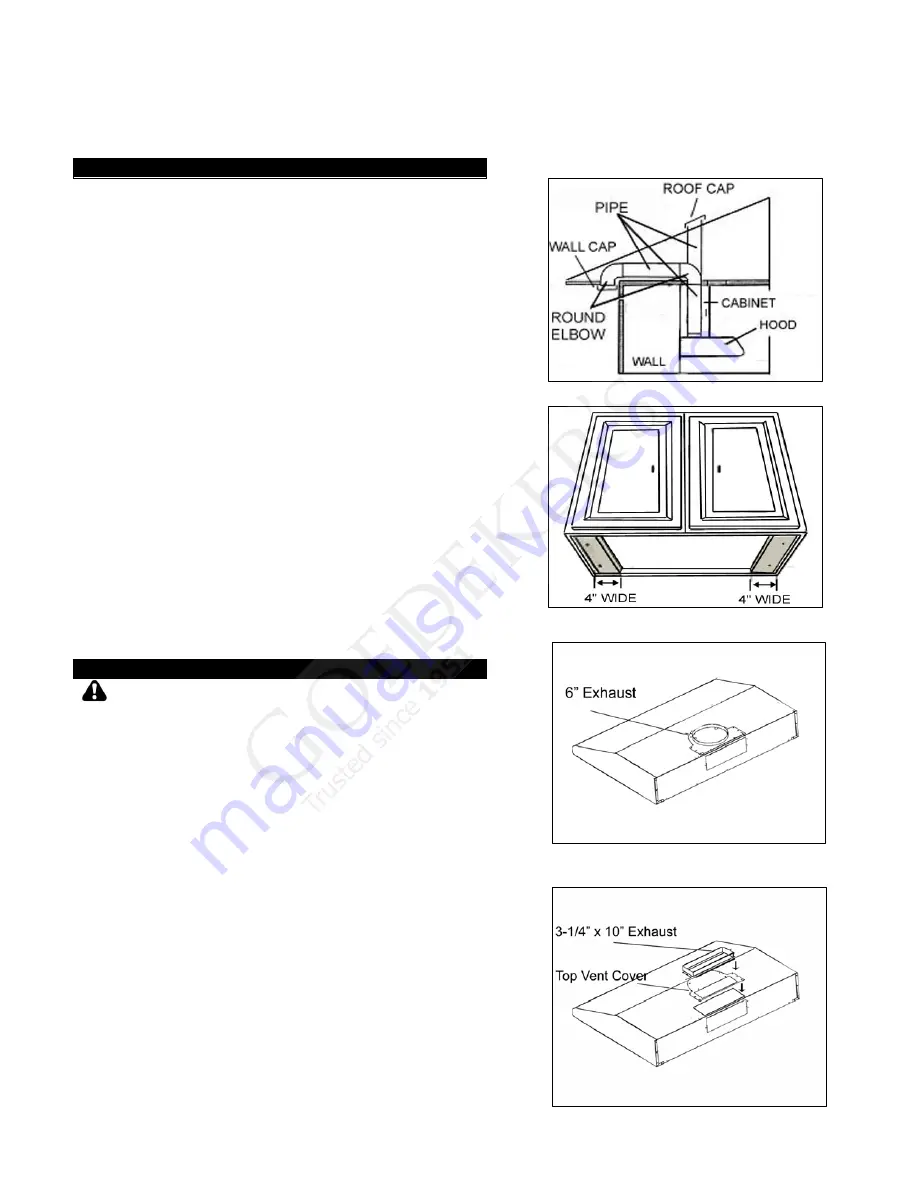 KOBE CH3830SQB-1 Installation Instructions And Operation Manual Download Page 10