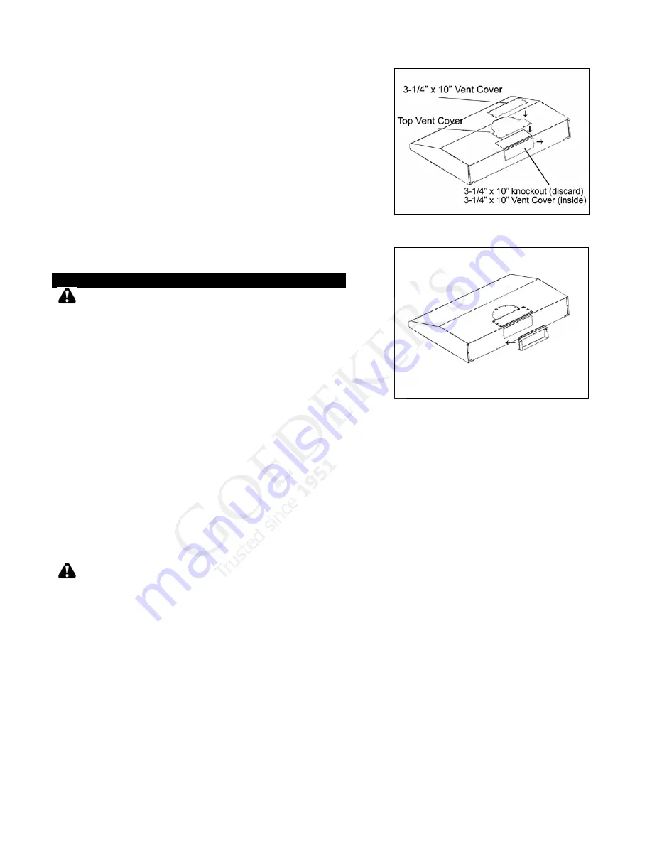 KOBE CH3830SQB-1 Installation Instructions And Operation Manual Download Page 11