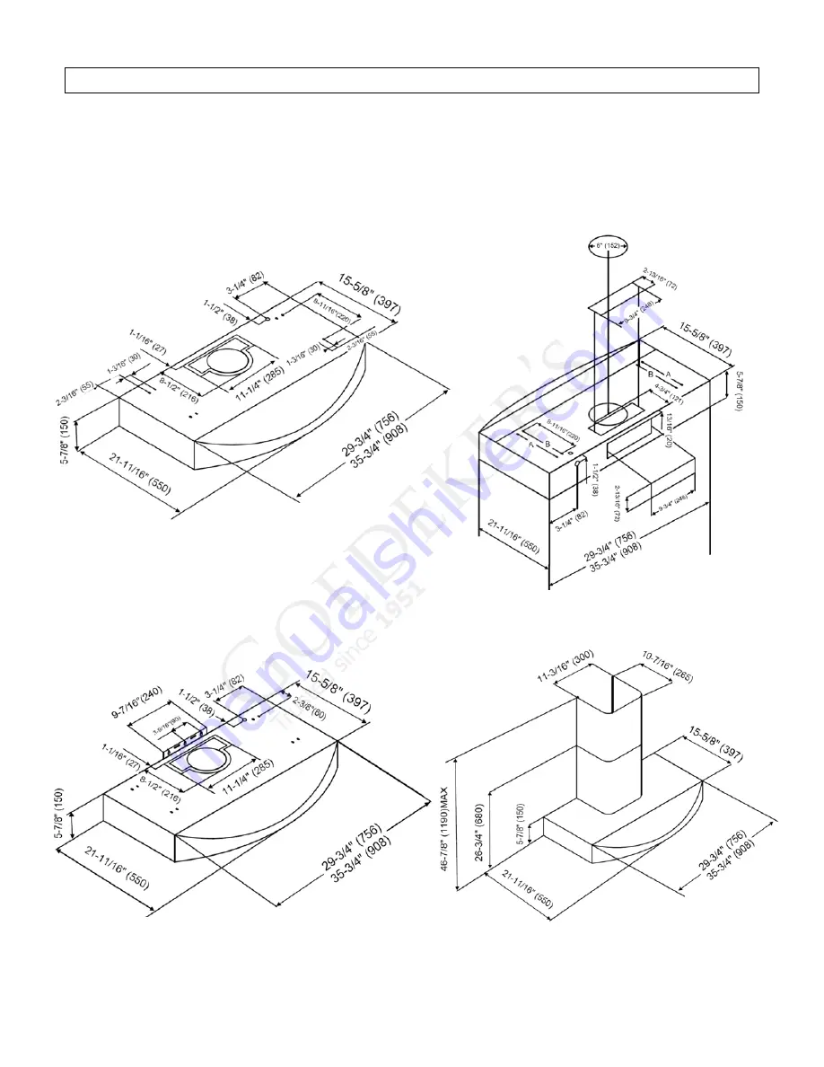 KOBE CH3830SQB-1 Installation Instructions And Operation Manual Download Page 27