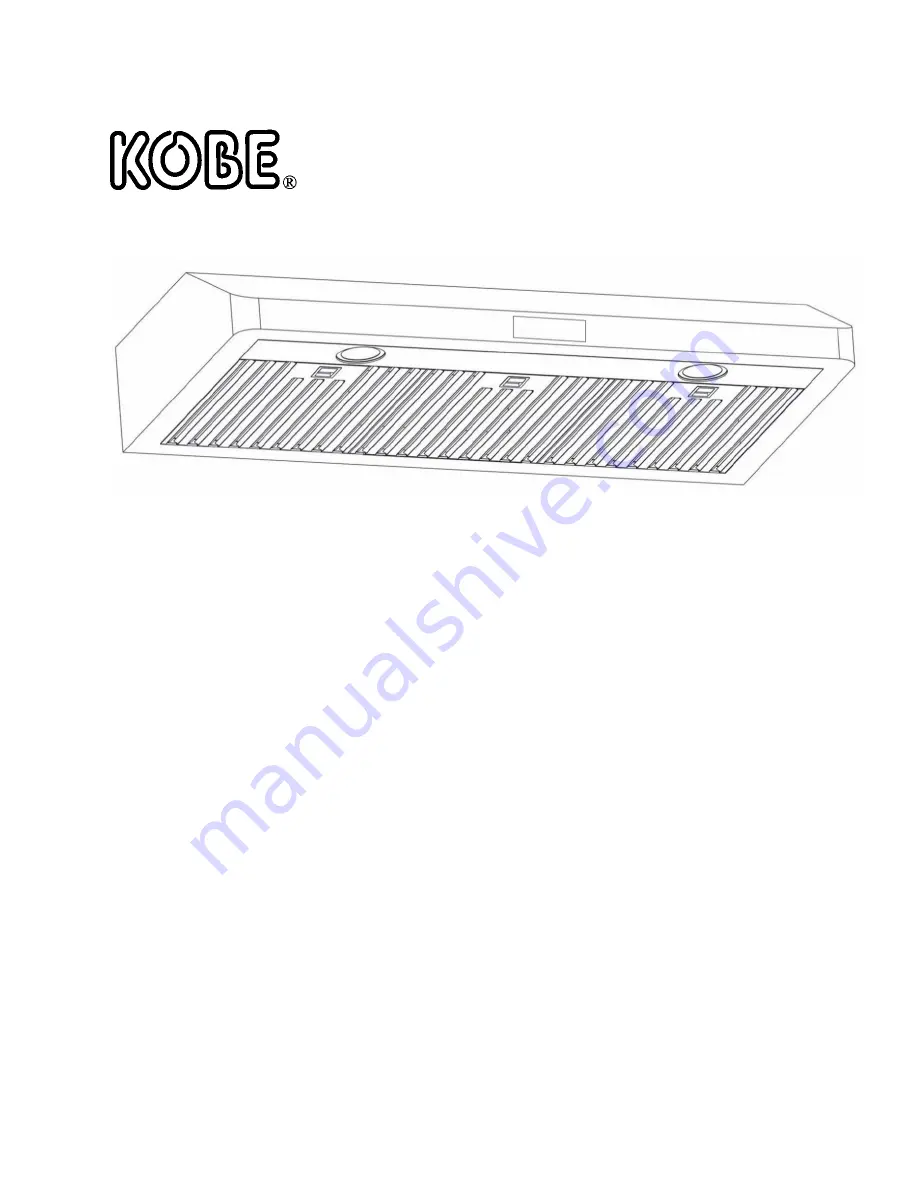 KOBE CHX36 SQB-29 Series Installation Instructions And Operation Manual Download Page 1