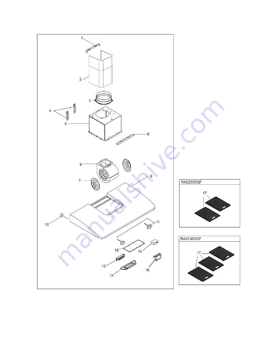 KOBE RA2230SQF Installation Instructions And Operation Manual Download Page 36