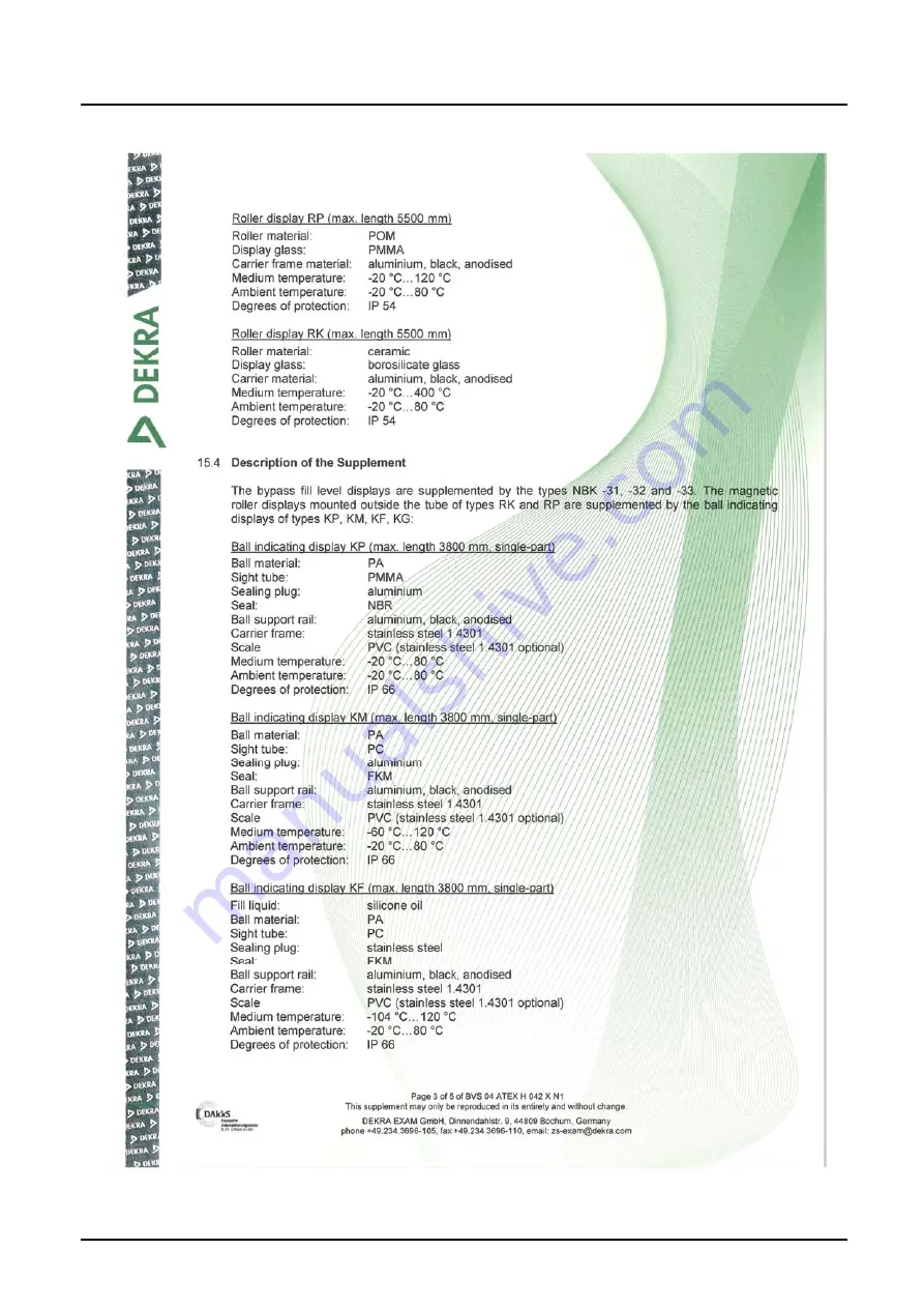 Kobold NBK-ATEX Operating Instructions Manual Download Page 42