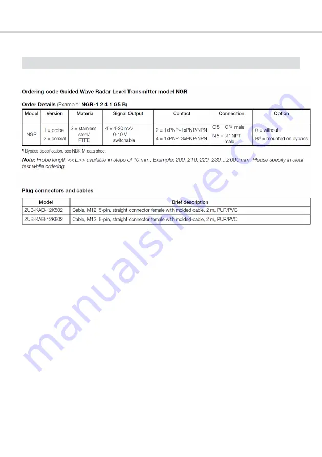 Kobold NGR Operating Instructions Manual Download Page 50