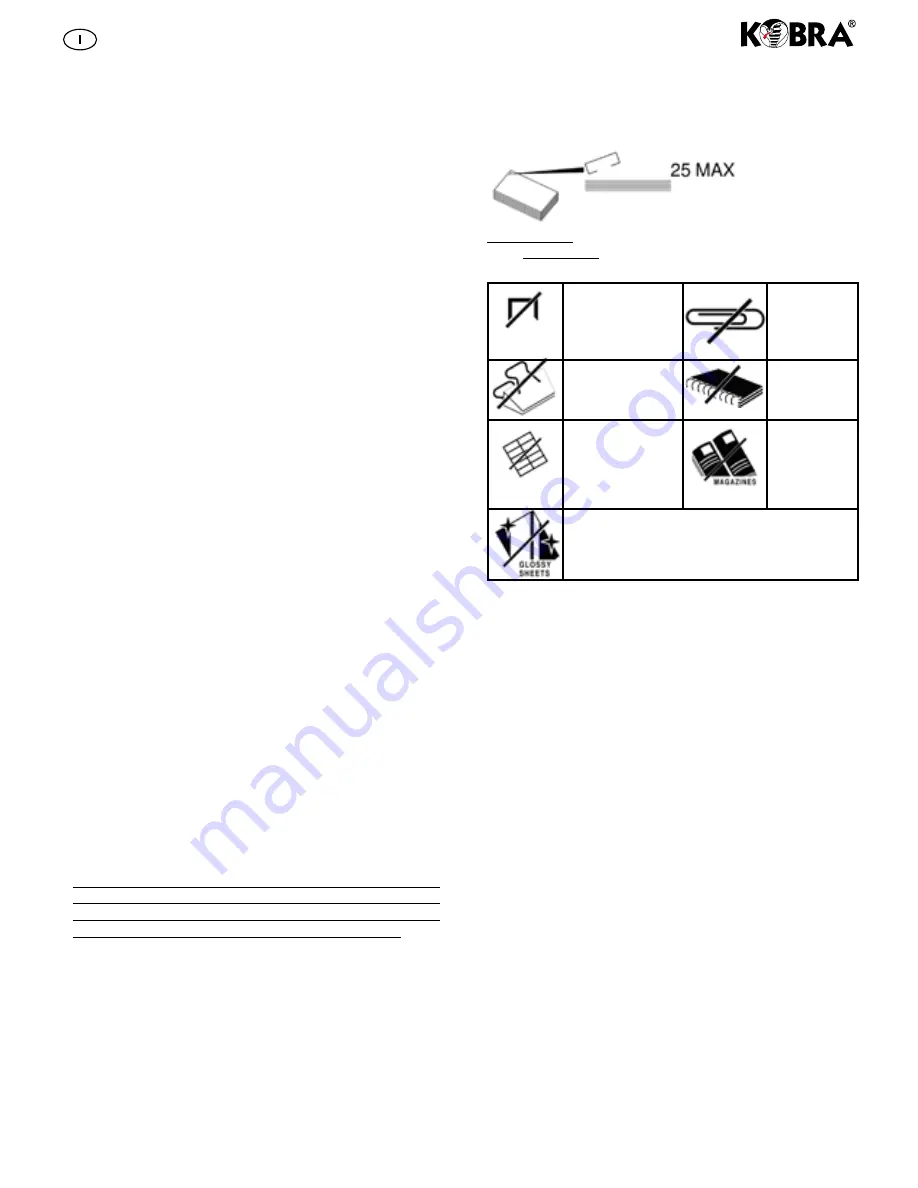 Kobra Kobra AF+1 Operating Instructions Manual Download Page 5