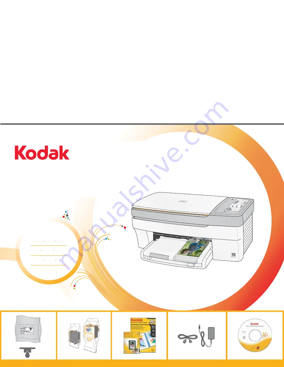 Kodak 5100 - EASYSHARE All-in-One - Multifunction Start Here Manual Download Page 1