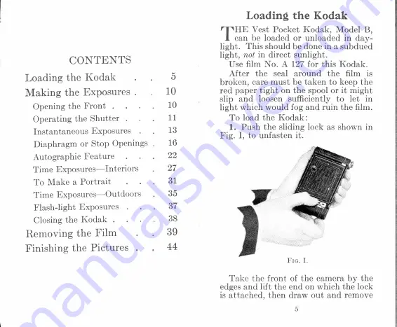 Kodak vest pocket B Скачать руководство пользователя страница 6