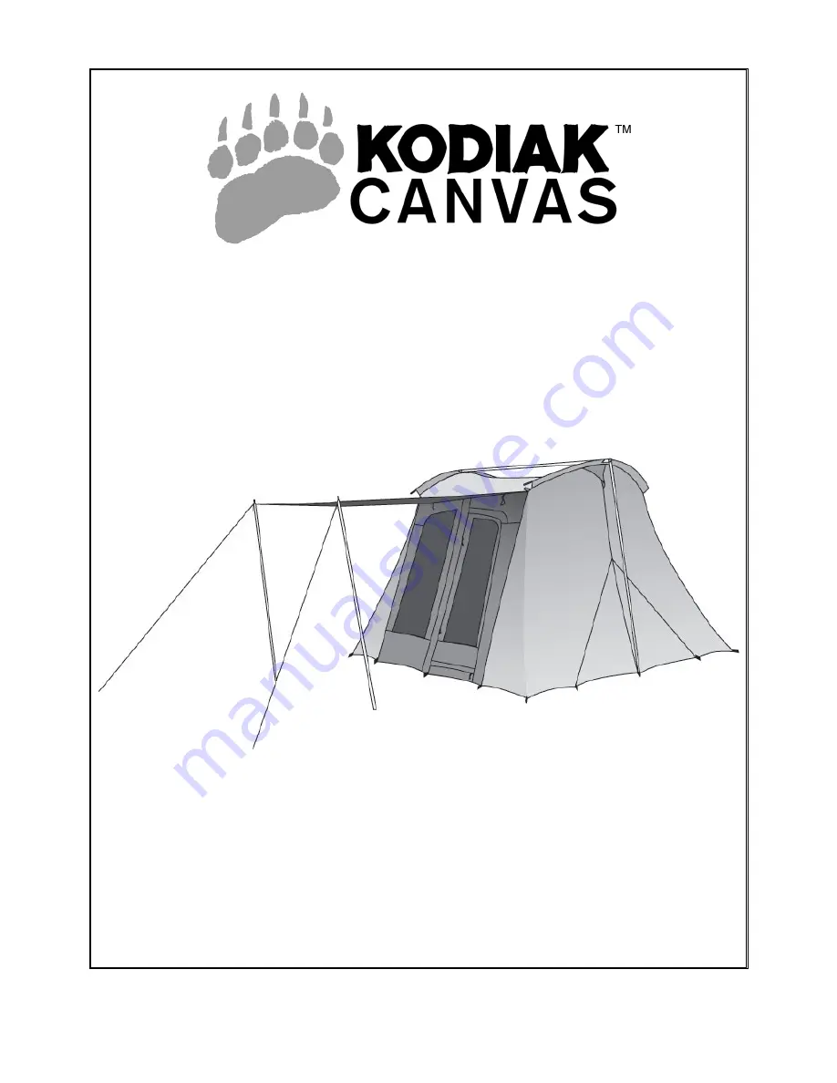 Kodiak Canvas 6098 Owner'S Manual Download Page 1