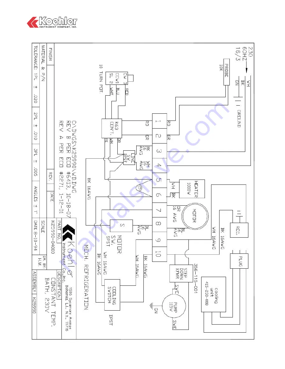 Koehler K259 Series Скачать руководство пользователя страница 19