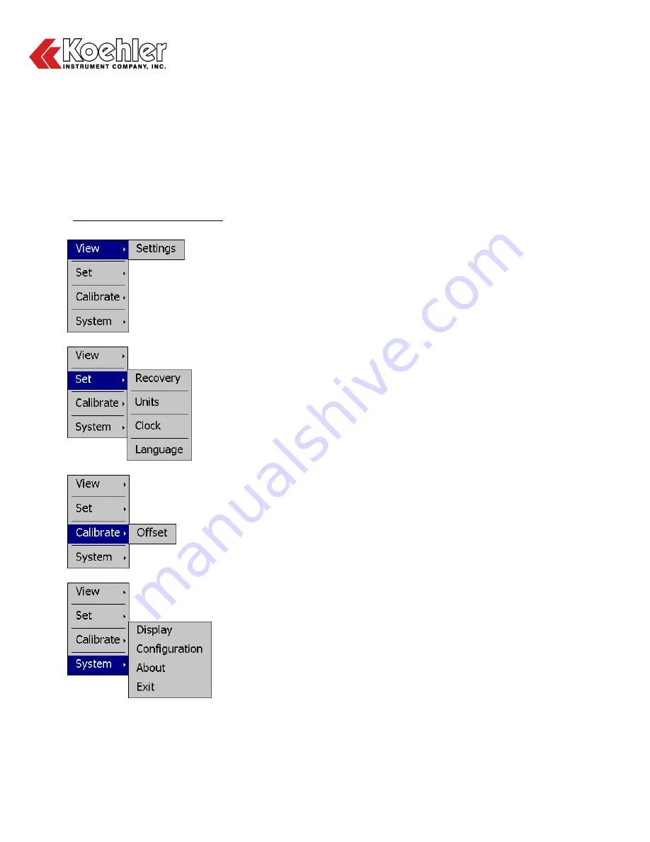 Koehler K47001 Operation And Instruction Manual Download Page 17