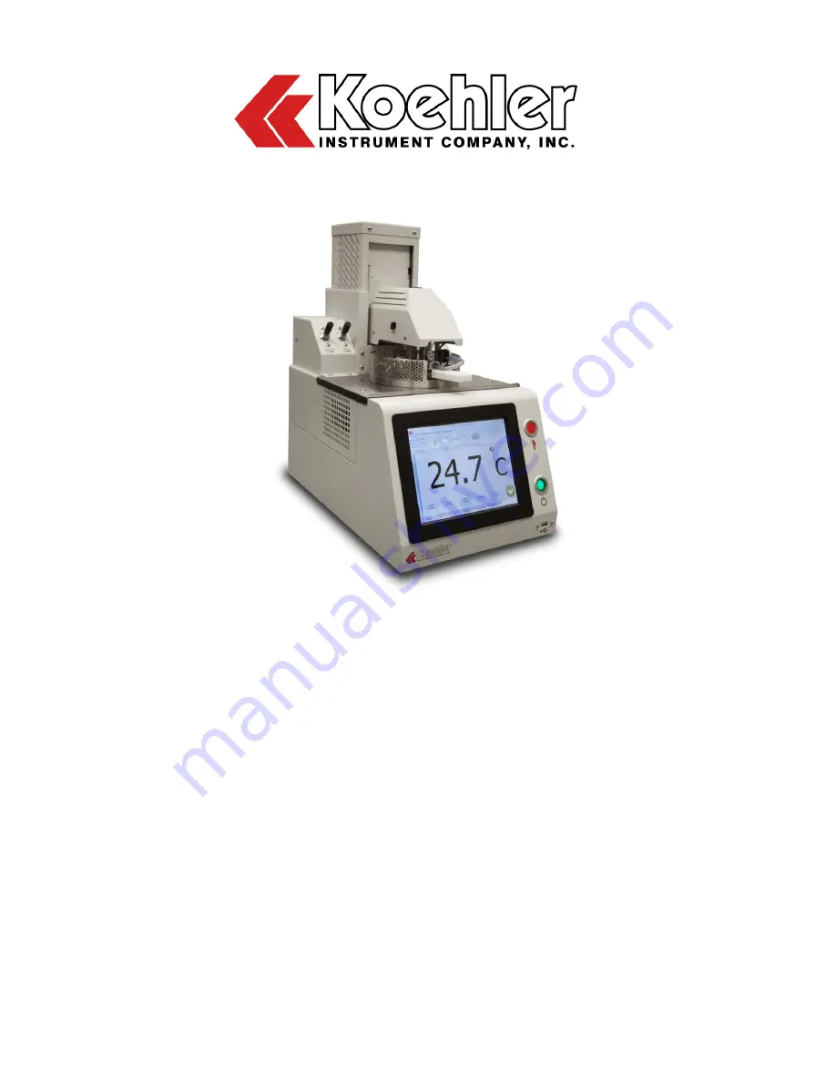 Koehler K71000 Operation And Instruction Manual Download Page 1