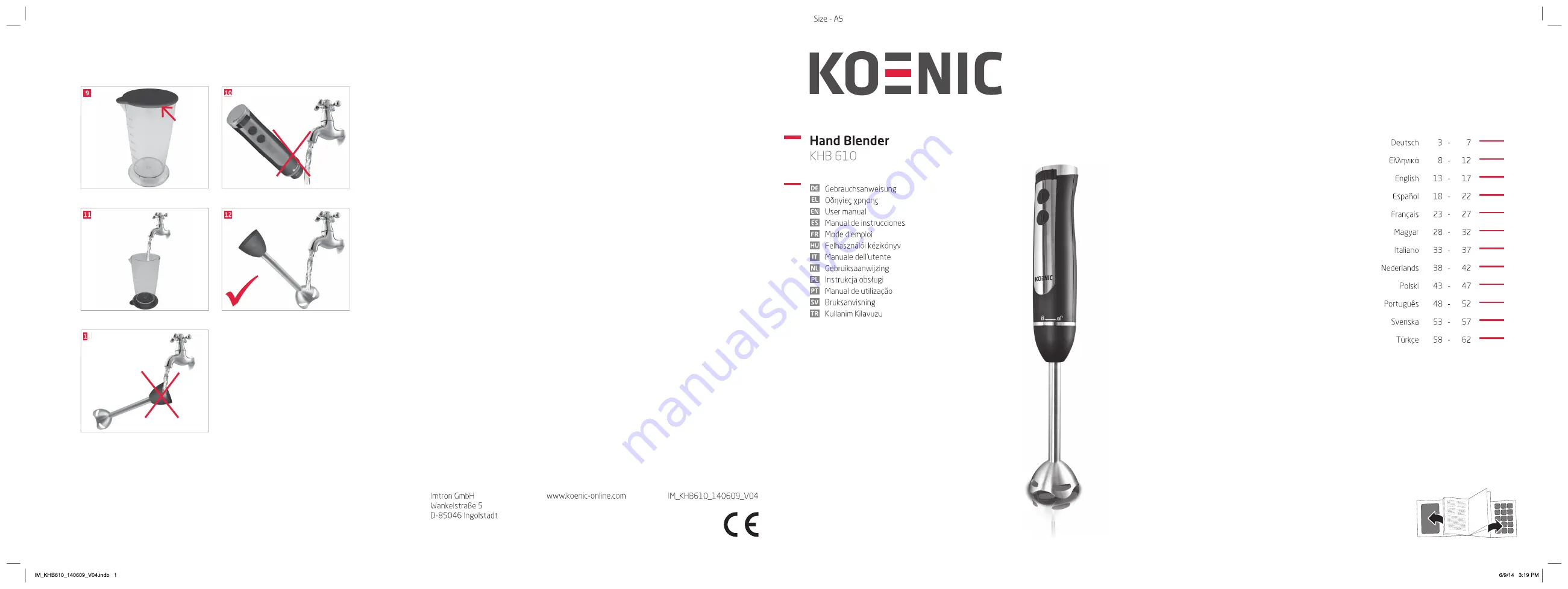 Koenic KHB610 User Manual Download Page 1