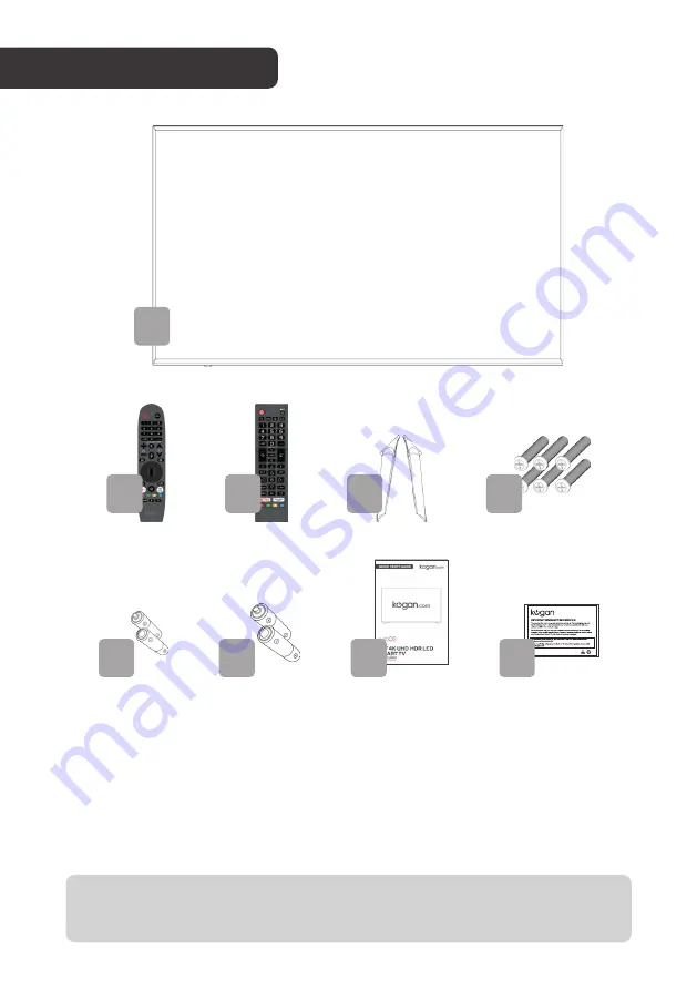 Kogan 8 Series UN8910 Скачать руководство пользователя страница 3