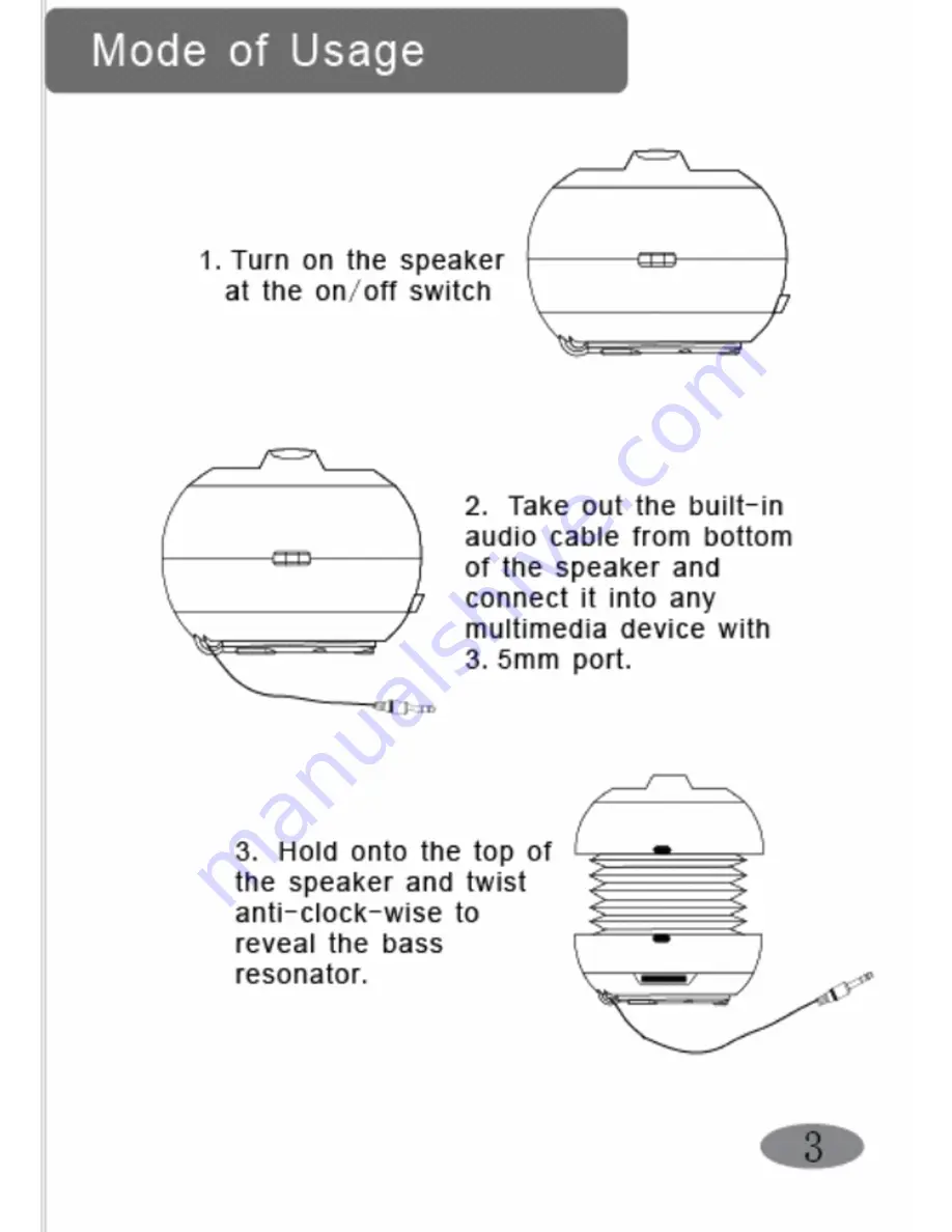 Kogan KABTSXXBLKA User Manual Download Page 3