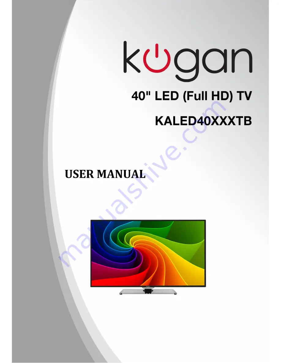 Kogan KALED40XXXTB User Manual Download Page 1