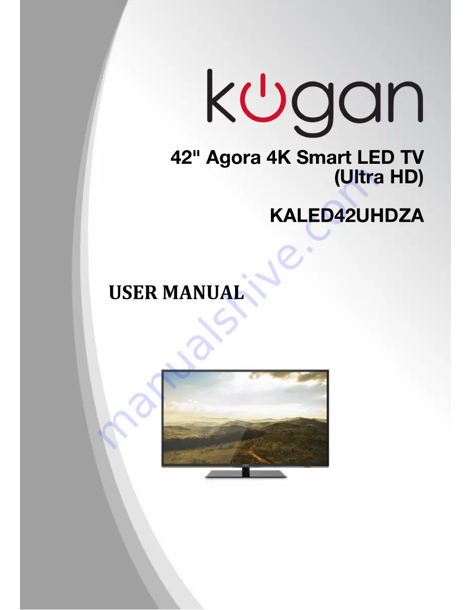 Kogan KALED42UHDZA User Manual Download Page 1