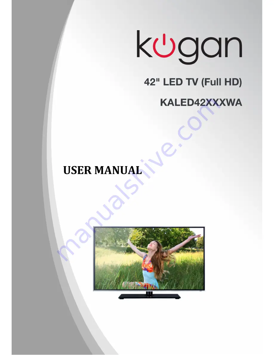 Kogan KALED42XXXWA User Manual Download Page 1