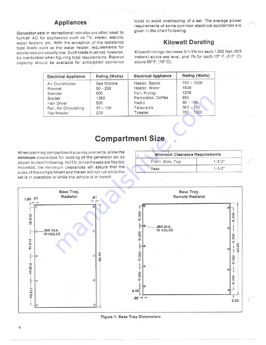 Kohler 12.5 RV Installation Manual Download Page 6