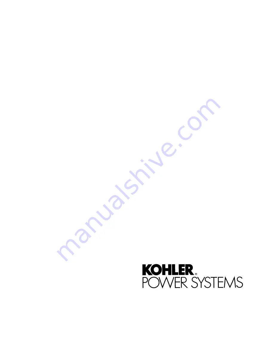 Kohler 1250-2250 kW Operation Download Page 76