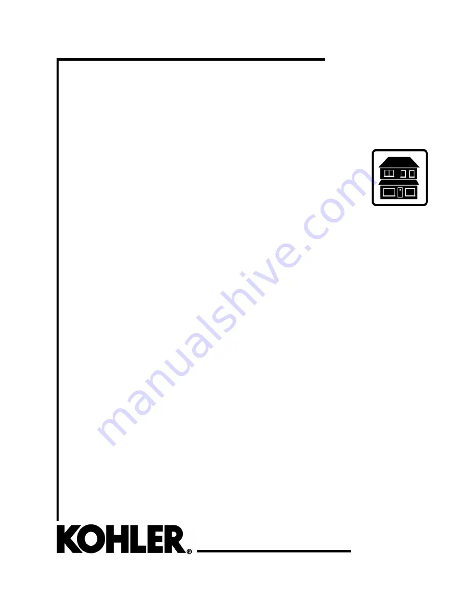 Kohler 14RCA Installation Manual Download Page 1