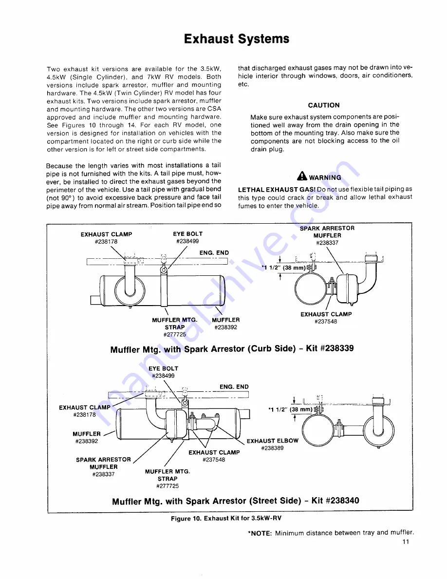 Kohler 3.5RV Installation Manual Download Page 13