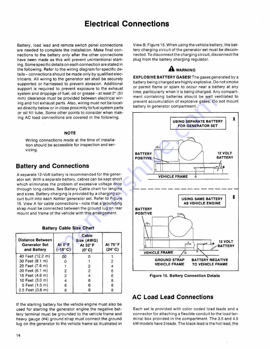 Kohler 3.5RV Installation Manual Download Page 16