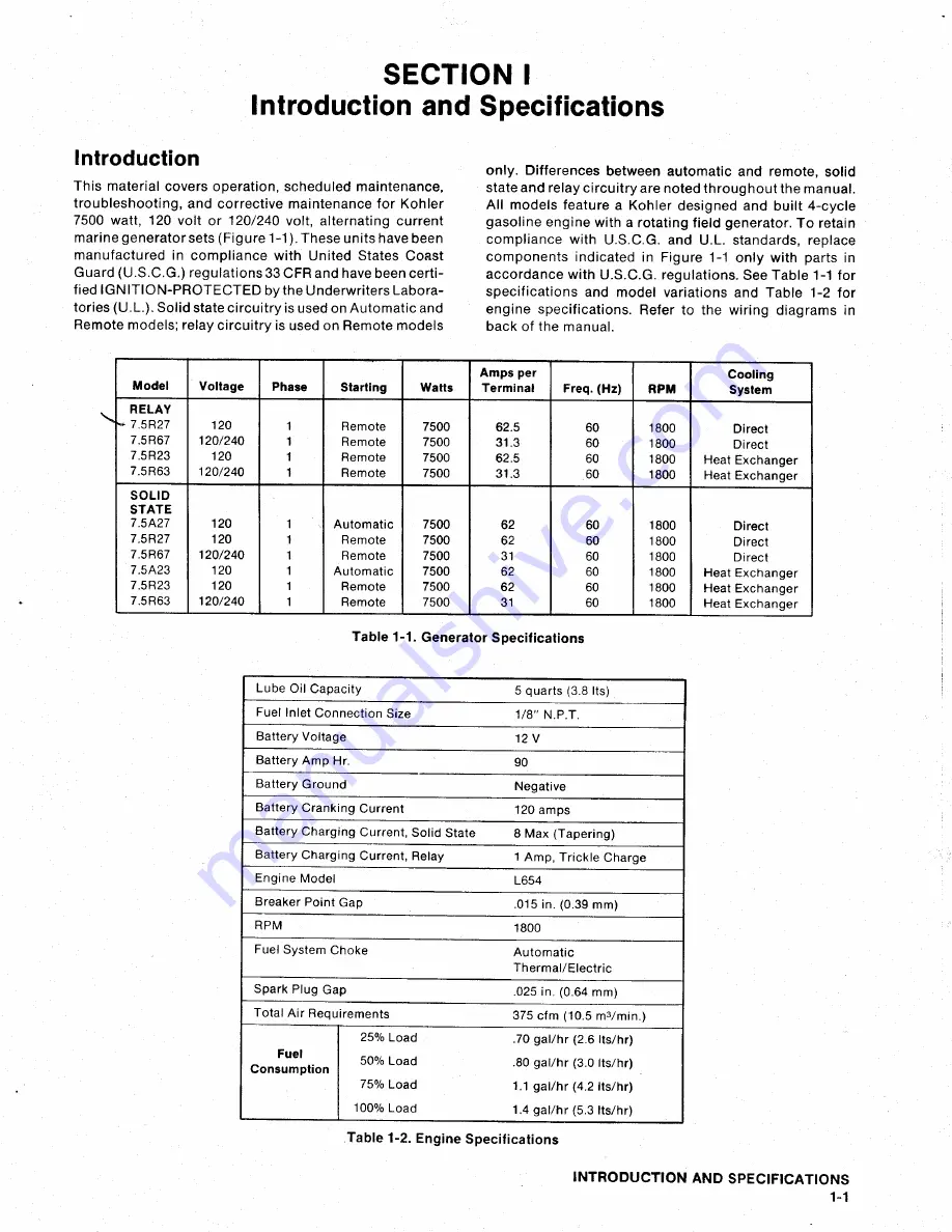 Kohler 7.5A Service Manual Download Page 5