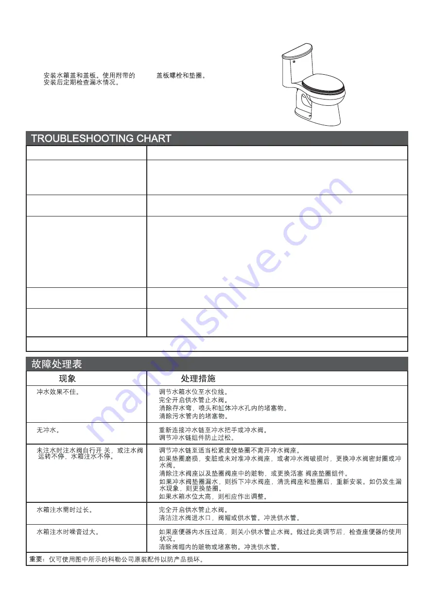 Kohler ADAIR K-5306T Installation Instructions Manual Download Page 7