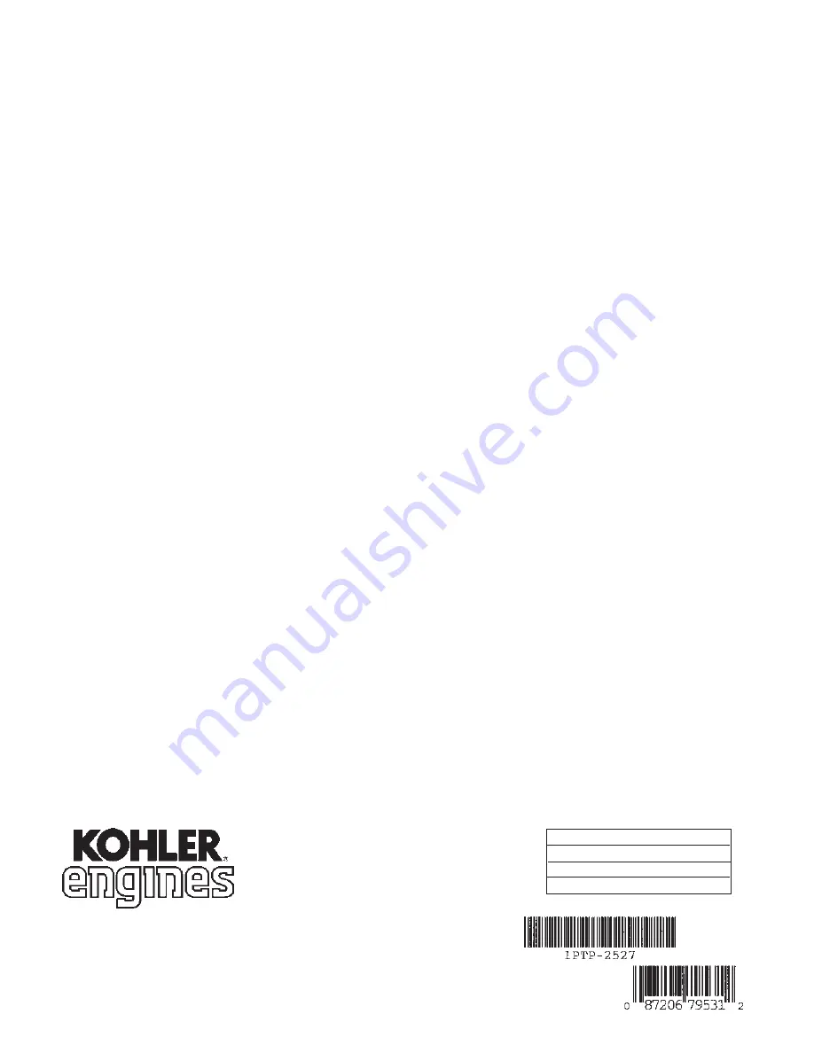 Kohler Aegis LH685 Service Manual Download Page 172