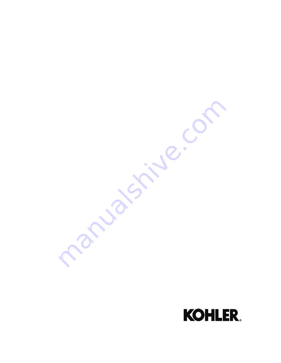 Kohler APM402 Operation Download Page 172