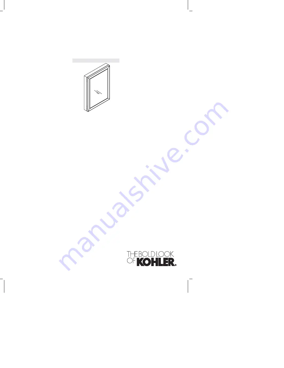 Kohler CB-CLW2026SS Installation And Care Manual Download Page 1