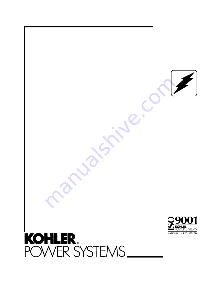 Kohler COM7.5 Service Manual Download Page 1