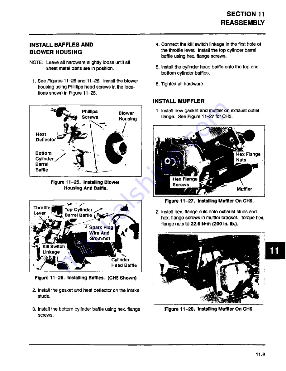 Kohler Command 5 HP Service Manual Download Page 105