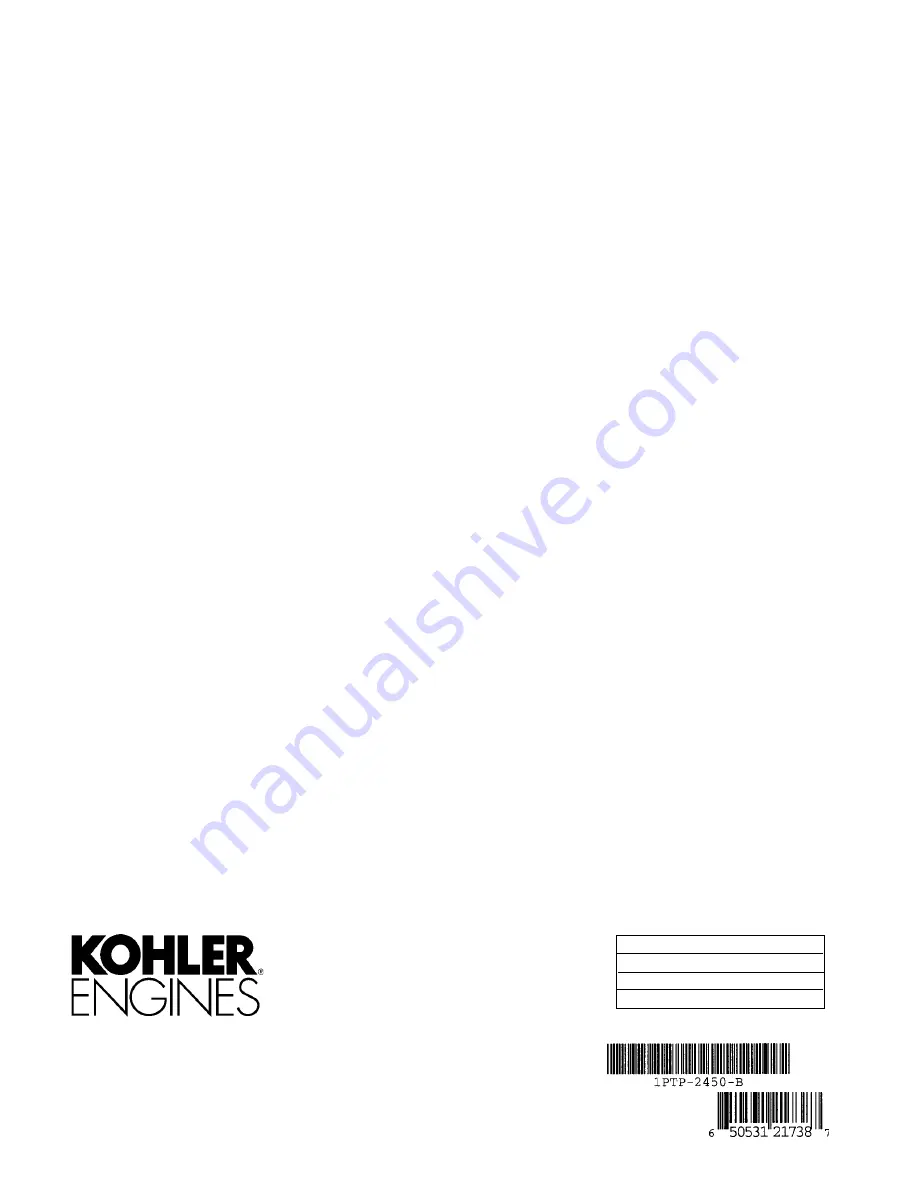 Kohler COMMAND CV17-745 Service Manual Download Page 199