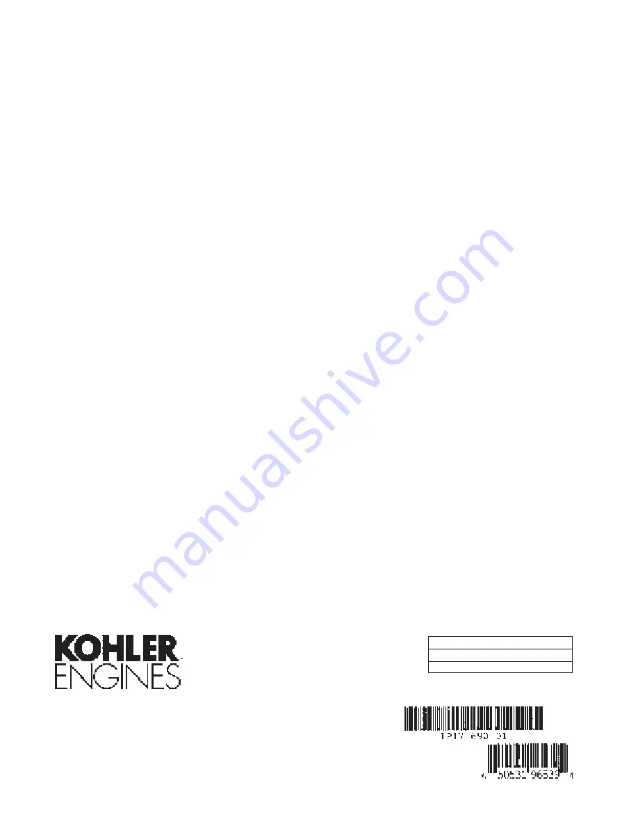 Kohler Command PRO CH270 Service Manual Download Page 126