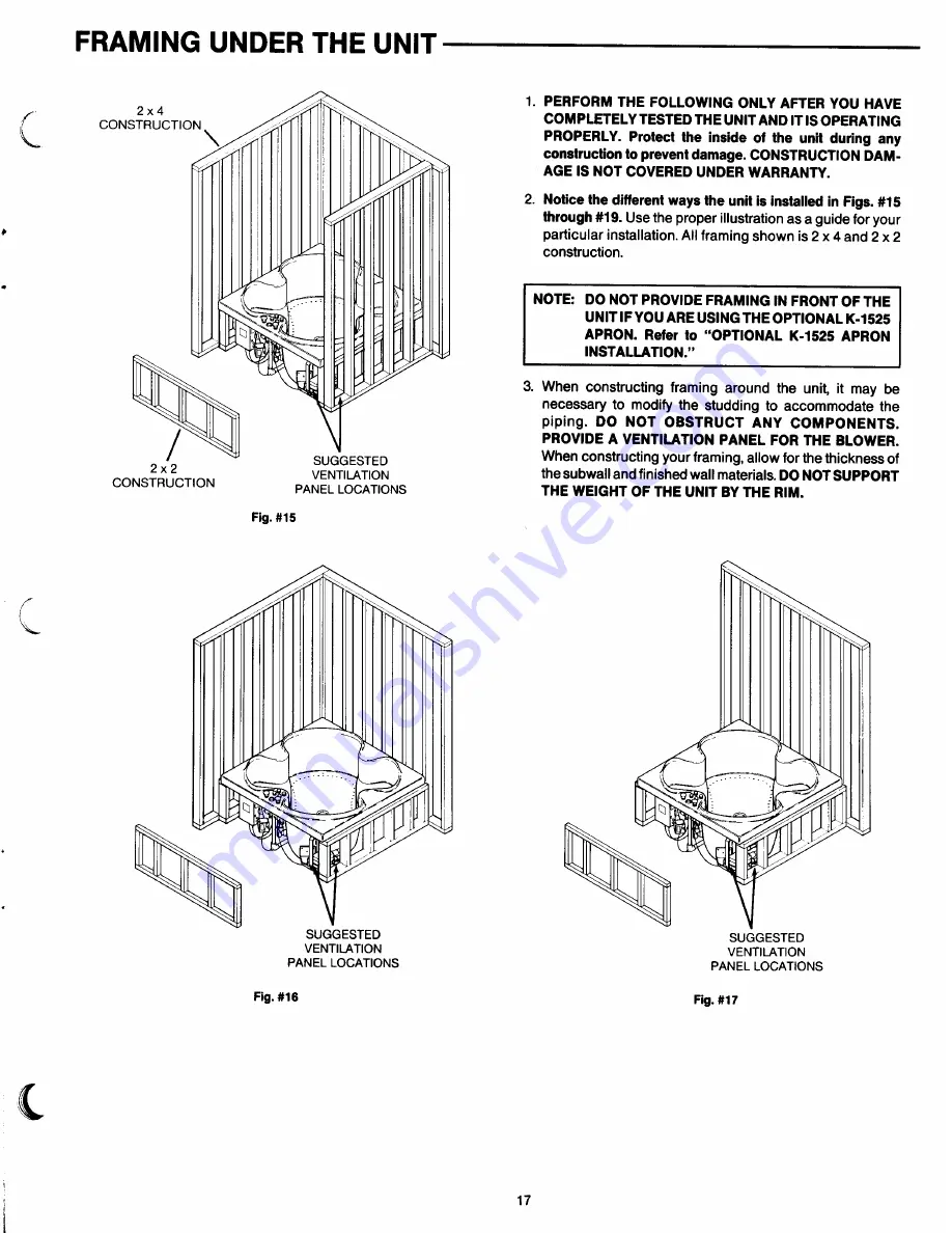 Kohler Eternity K-1522-ET Installation Manual Download Page 17