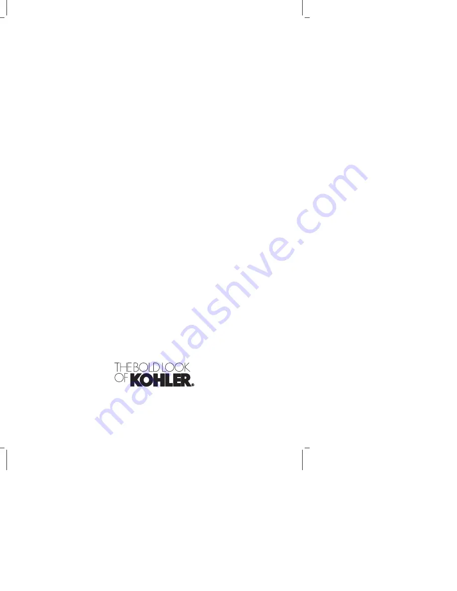 Kohler K-1098 Installation Manual Download Page 56