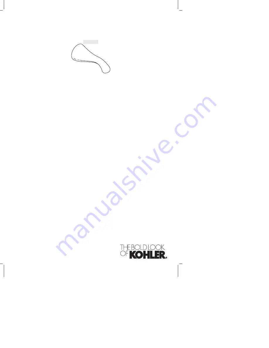 Kohler K-16135 Installation Manual Download Page 1