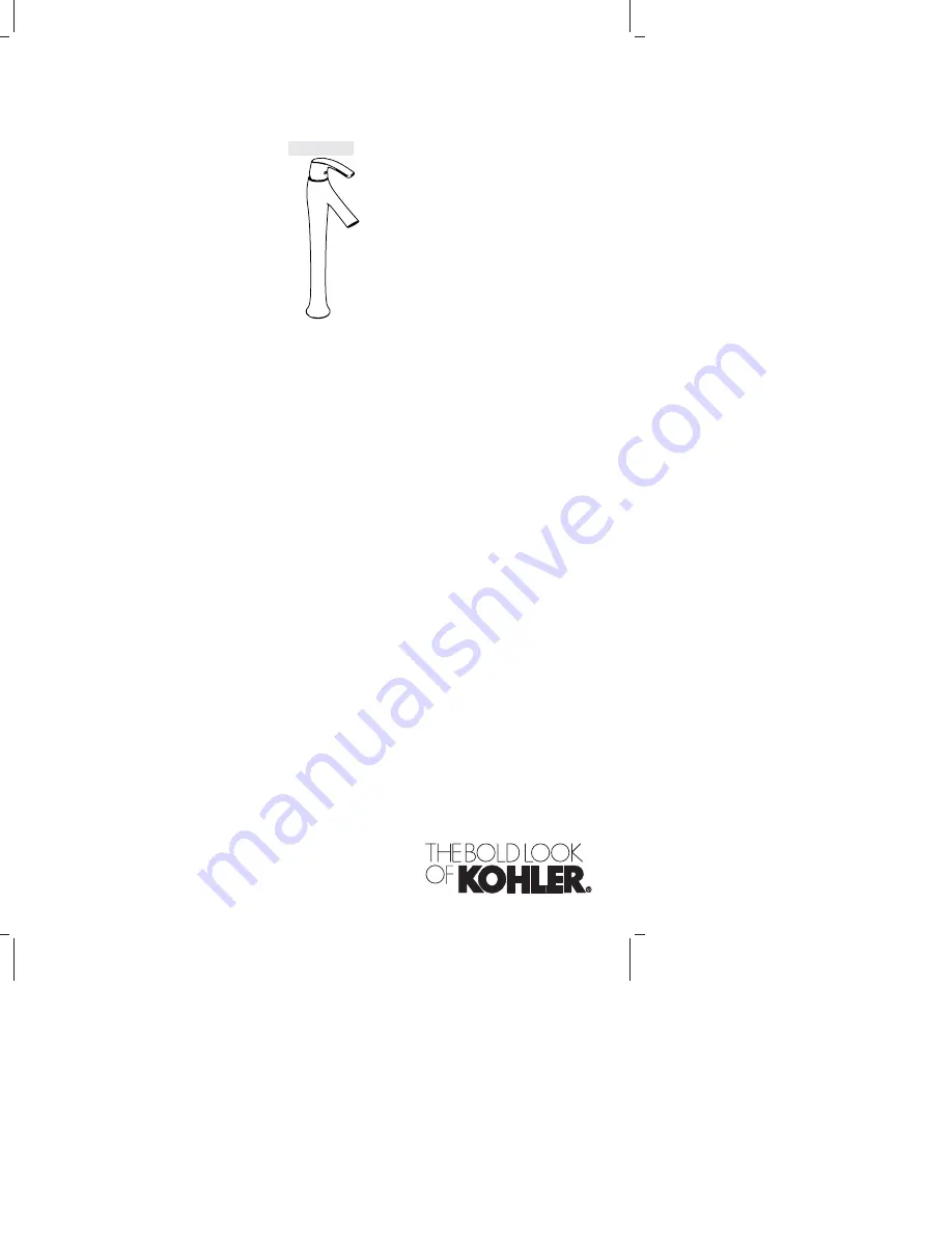 Kohler K-19909-4 Homeowner'S Manual Download Page 1