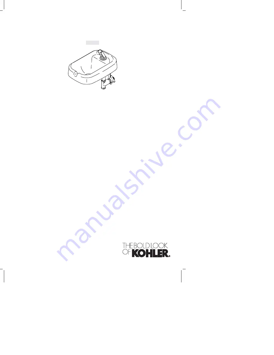 Kohler K-5414 Скачать руководство пользователя страница 1