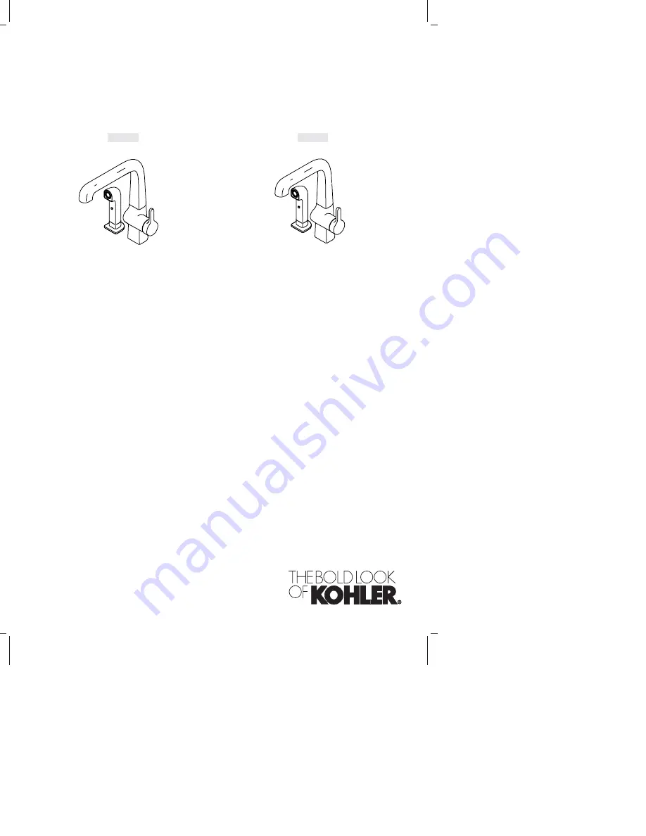 Kohler K-6334 Скачать руководство пользователя страница 1