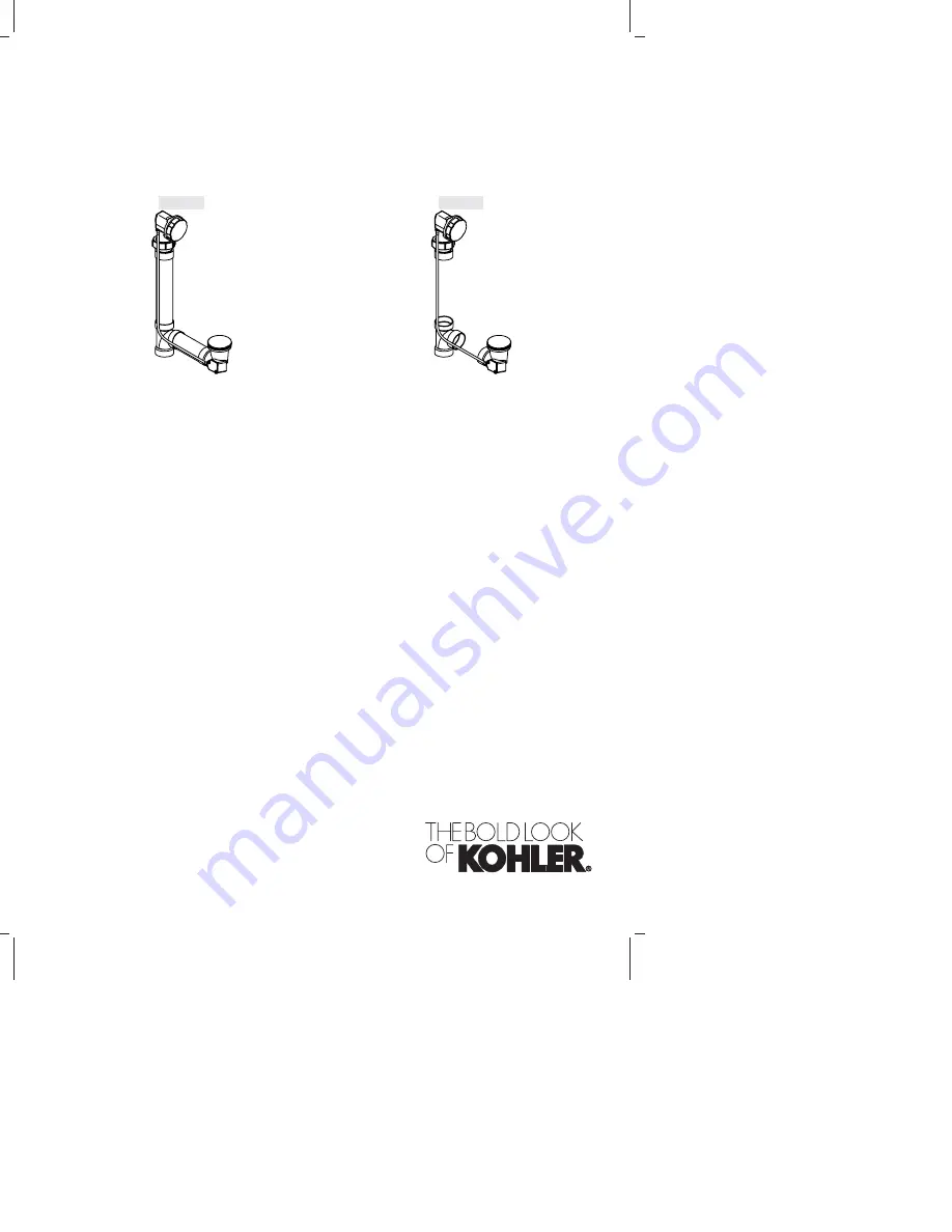 Kohler K-7213 Installation And Care Manual Download Page 1